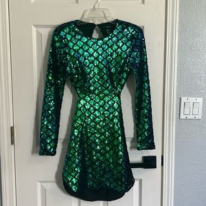 Stunning mermaid dress backless